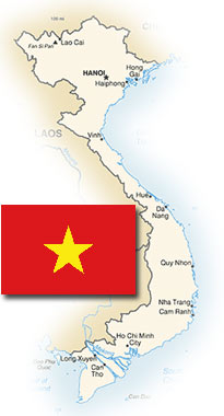 vietnam map
